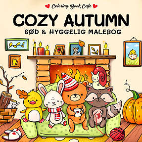 Cozy Autumn malebog - Coloring Book Cafe