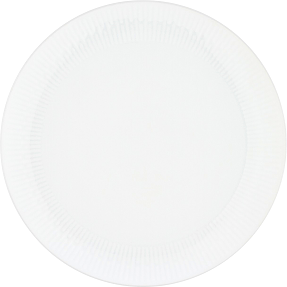 Relief middagstallerken - hvid (Ø: 27 cm)