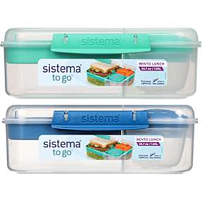 Sistema Bento Lunch To Go (1,65L) - flere varianter - assorteret
