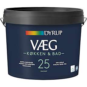 Dyrup vægmaling køkken & bad 4,5 liter - Hvid