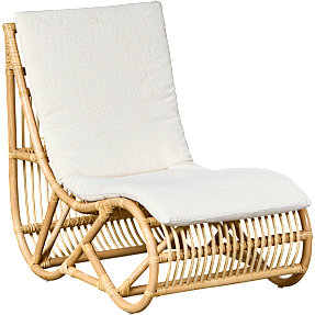 Lindbæk rattan loungestol med hynde