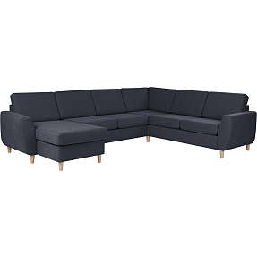 Madrid Nordic vendbar hjørnesofa med chaiselong - navy