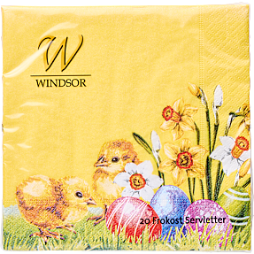 Windsor påskeservietter 33x33 cm 20-pak