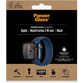 PanzerGlass Full Body Apple Watch Series 7 45mm - sort