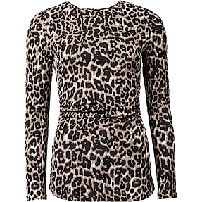 VRS dame top str. L - brun