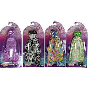 Fantasy World fest dukke-tøjsæt - flere varianter - assorteret