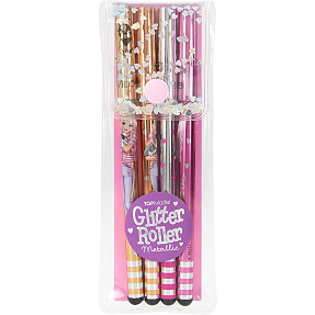 TOPModel glitter gelpennesæt 4-pak - metallic
