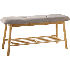 Asta bambus bænk - grå