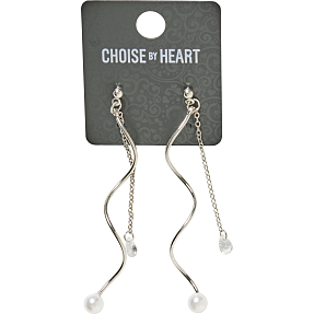 CBYH dame øreringe  - sølvfarvet