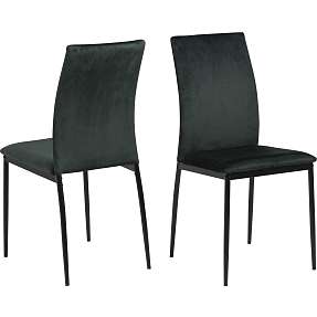 Demina spisebordsstol - mørkegrøn velour