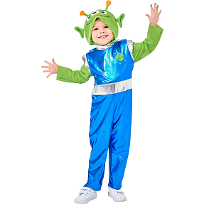 Alien kostume str. 104 cm