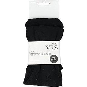 VRS børne nylon strømpebukser str. 6-8 år - sort