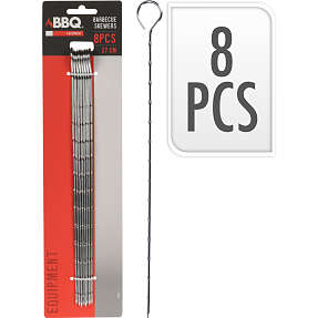 Grillspyd i stål 8-pak
