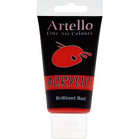 Artello akrylmaling 75 ml - Brilliant Red