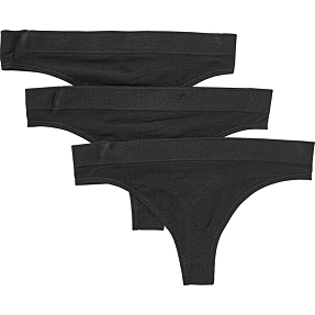 Marathon dame 3-pak g-streng str. XL - sort