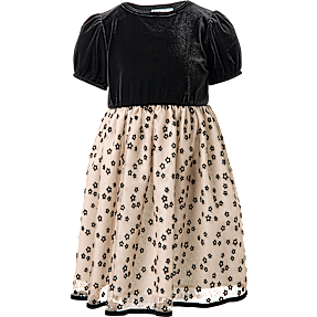 VRS børne kjole str. 134/140 - sortsort/rosa