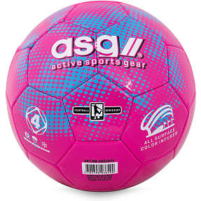 ASG fodbold str. 4 - pink/blå