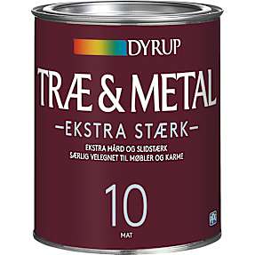 Dyrup træ & metal maling ekstra stærk 1 liter - hvid