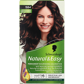 Permanent hårfarve 584 Mokka Chokoladebrun m. olieserum