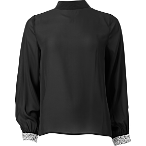 VRS dame bluse str. S - sort