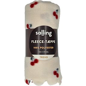Salling Trend fleeceplaid - kirsebær
