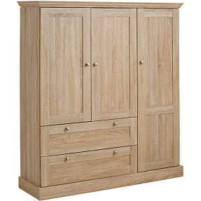 Bruce garderobeskab - egetræslook