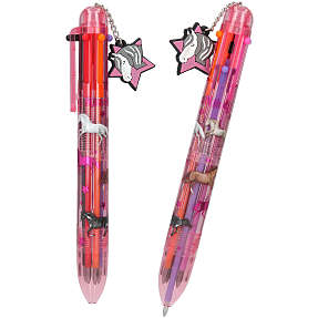 Miss Melody kuglepen m. 6 farver – flere varianter – assorteret