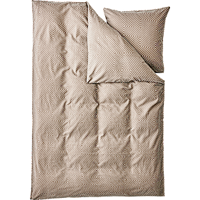 Mikrofiber sengetøj 140x220 cm - beige