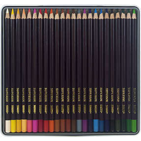 Sense kunstnerblyanter 24 stk. i metalæske