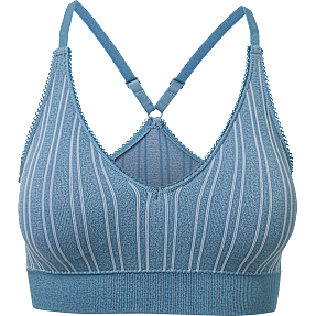 VRS dame BH str. XS/S  - blå