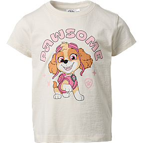 Paw Patrol T-shirt str. 122/128 - hvid