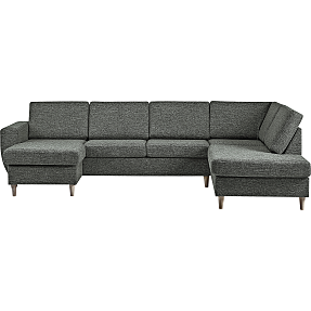 Rom Nordic venstrevendt U-sofa - grøn
