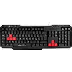 Nox 104 keys keyboard - rød