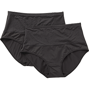 VRS dame 2-pak shape trusser str. 2XL - sort