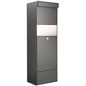 Allux pakkepostkasse model grundform - antracit