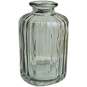 Glasvase H:10 cm - Grøn