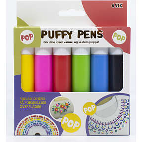 Puffy pens 6-pak