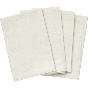 Stofservietter 4 stk. - hvid