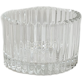 Fyrfadsstage H: 4,2 cm - klar