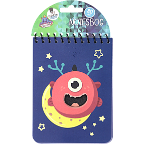 DanPen Junior notesbog - Monster blå