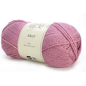 Salling akrylgarn - rosa 12521