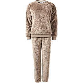 VRS dame fleece sæt str. 2XL - brun