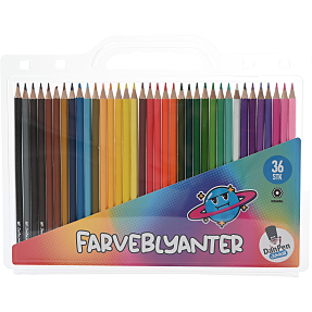 Danpen junior farveblyanter hexo 36-pak