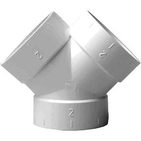 Grenrør, bukse-, 45º