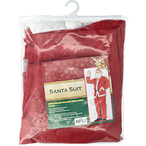 Standard julemandsdragt str. 180 cm - Rød