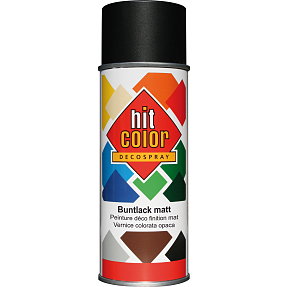 Hit Color spraymaling mat 0,4 liter - sort