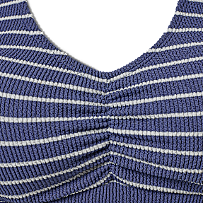 VRS dame bikini overdel str. L - blå