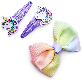 Børne hårspænder - multifarvet