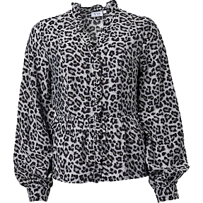 VRS dame bluse str. M - grå