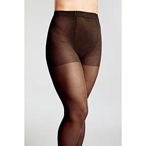 VRS 2-pak strømpebukser med panelkile crepe str. 2XL - sort